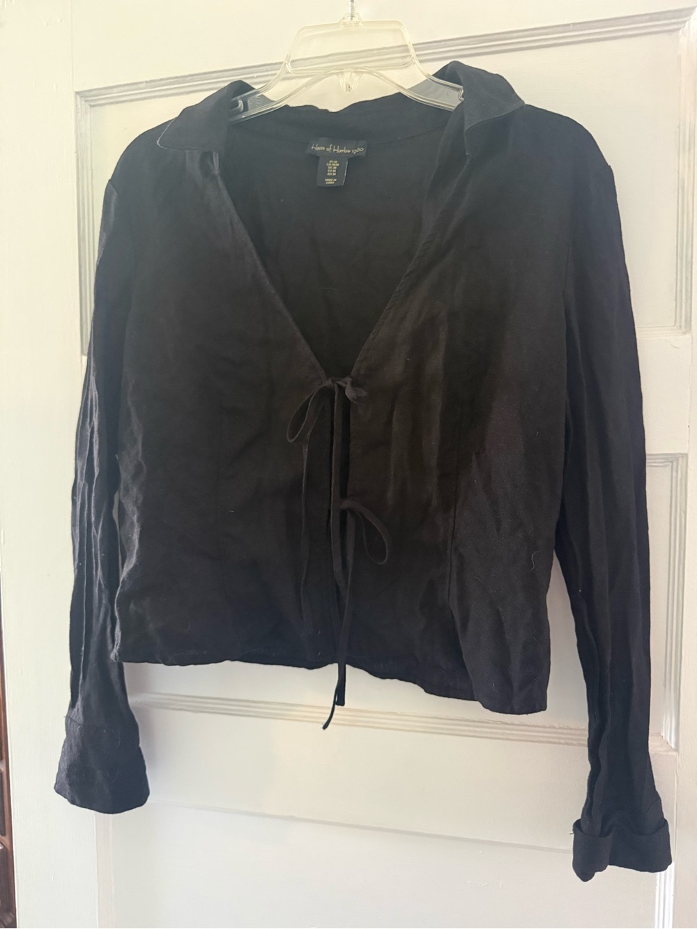 House of Harlow 1960 Black Top with Gold Logo Tag